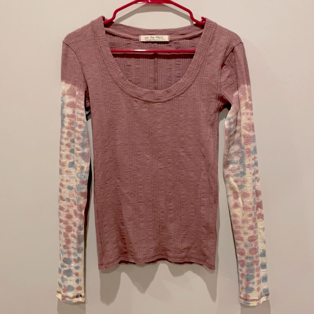 EUC Free People Tie Dye Long Sleeve